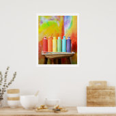 Maak uw eigen foto's van Rainbows Poster (Keuken)