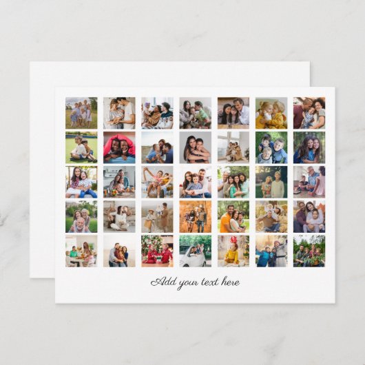 Maak Uw Eigen Fotosamengestelde Afbeelding van 35  Feestdagenkaart (Voorkant / Achterkant)