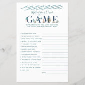 Maak uw eigen game onder de Zee Baby shower brochu Flyer (Voorkant)
