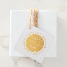 Maak uw eigen - gepersonaliseerd, merkgebonden / o bedankjes labels