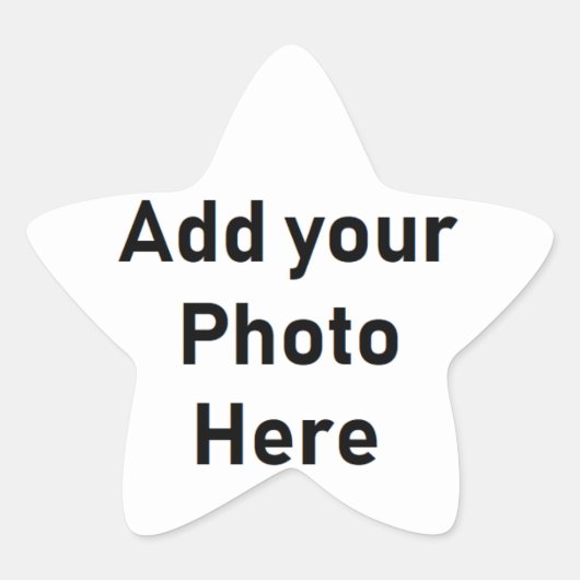 Maak uw eigen Gepersonaliseerd Star Shaped Sticker (Voorkant)