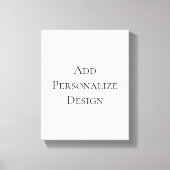 Maak uw eigen gepersonaliseerde aangepaste canvas afdruk (Voorkant)