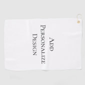 Maak uw eigen gepersonaliseerde aangepaste  golfhanddoek (Horizontaal)