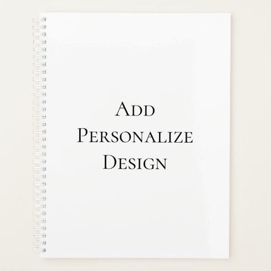 Maak uw eigen gepersonaliseerde aangepaste planner (Voorkant)