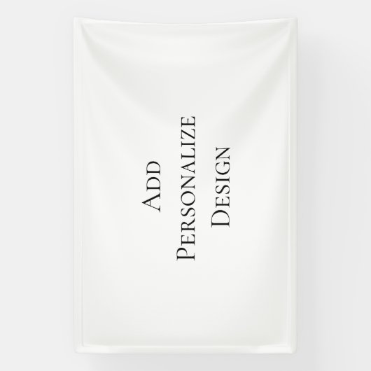 Maak uw eigen gepersonaliseerde aangepaste spandoek (Verticaal)