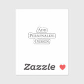 Maak uw eigen gepersonaliseerde aangepaste sticker (Vel)
