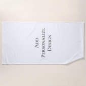 Maak uw eigen gepersonaliseerde aangepaste strandlaken (Voorkant)