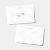 Maak Uw Eigen Gepersonaliseerde Badge (Voor- en achterkant)