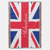 Maak uw eigen gepersonaliseerde Britse vlag Deken (Voorkant Verticaal)
