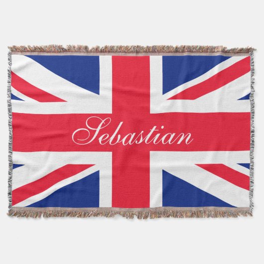 Maak uw eigen gepersonaliseerde Britse vlag Deken (Voorkant)