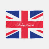 Maak uw eigen gepersonaliseerde Britse vlag Fleece Deken (Voorkant (Horizontaal))