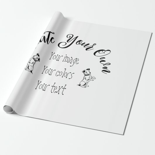 Maak Uw Eigen Gepersonaliseerde Cadeaupapier (Uitgerold)