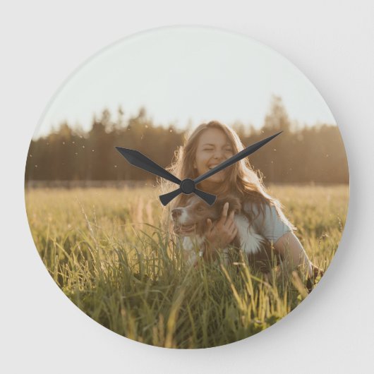 Maak Uw Eigen Gepersonaliseerde Foto Grote Klok (Voorkant)