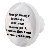 Maak uw eigen gepersonaliseerde foto van de sjablo keramische knop (Rechts)