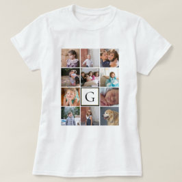 Maak uw eigen gepersonaliseerde fotocollage sjablo t-shirt
