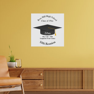 Maak uw eigen gepersonaliseerde klasreünieposter poster
