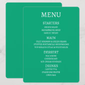 Maak uw eigen gepersonaliseerde menu (Voorkant / Achterkant)