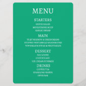 Maak uw eigen gepersonaliseerde menu (Voorkant)