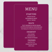 Maak Uw Eigen Gepersonaliseerde Menu (Voorkant / Achterkant)