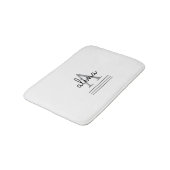 Maak Uw Eigen Gepersonaliseerde Monogram Badmat (Gekanteld)