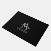 Maak Uw Eigen Gepersonaliseerde Monogram Deurmat (Schuin)