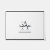 Maak Uw Eigen Gepersonaliseerde Monogram Deurmat (Voorkant)