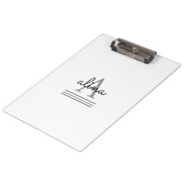 Maak Uw Eigen Gepersonaliseerde Monogram Klembord