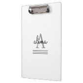 Maak Uw Eigen Gepersonaliseerde Monogram Klembord (Links)