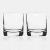 Maak Uw Eigen Gepersonaliseerde Monogram, Naam Toe Whisky Glas (Links)