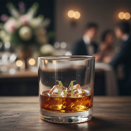 Maak Uw Eigen Gepersonaliseerde Monogram, Naam Toe Whisky Glas