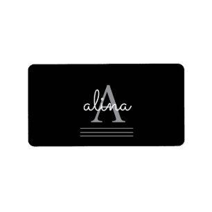 Maak Uw Eigen Gepersonaliseerde Monogram Retouradr Etiket