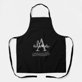 Maak Uw Eigen Gepersonaliseerde Monogram Schort (Voorkant)