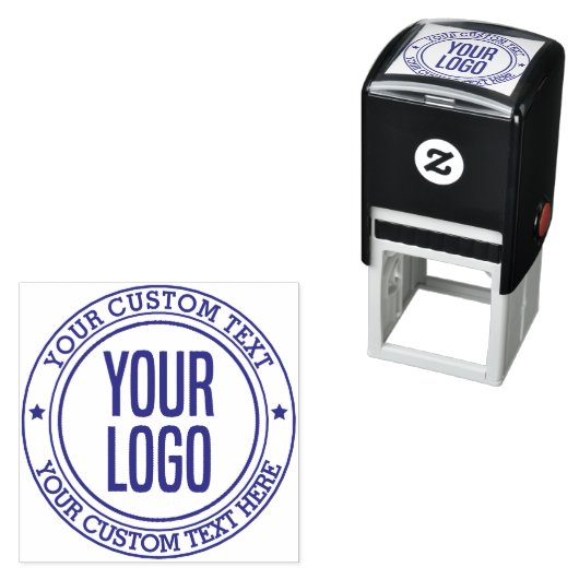 Maak uw eigen gepersonaliseerde tekstlogo  zelfinktende stempel (In situ)