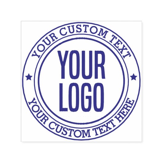 Maak uw eigen gepersonaliseerde tekstlogo  zelfinktende stempel (Design)