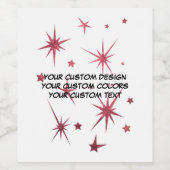 Maak Uw Eigen Gepersonaliseerde Wijn Etiket (Enkel label)