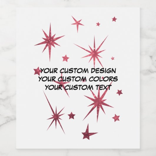 Maak Uw Eigen Gepersonaliseerde Wijn Etiket (Enkel label)