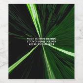 Maak uw eigen gepersonaliseerde wijn etiket (Enkel label)