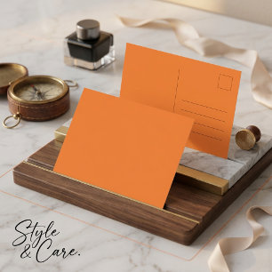 Maak uw eigen glanzende ansichtkaart met effen kle briefkaart