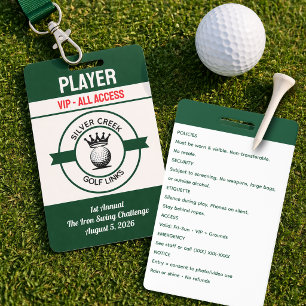 Maak uw eigen golftoernooi op maat badge