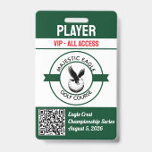 Maak uw eigen golftoernooi op maat badge (Voorzijde)