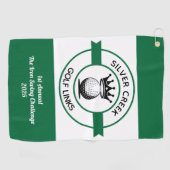 Maak uw eigen golftoernooi op maat golfhanddoek (Horizontaal)