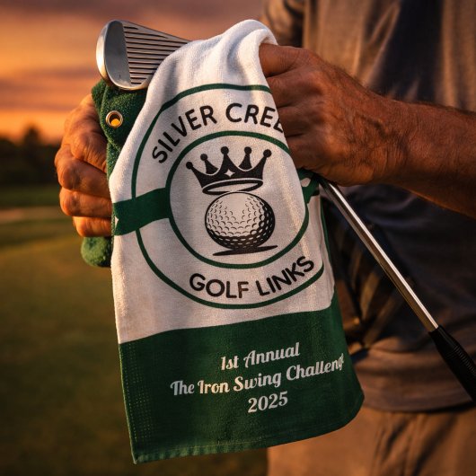 Maak uw eigen golftoernooi op maat golfhanddoek