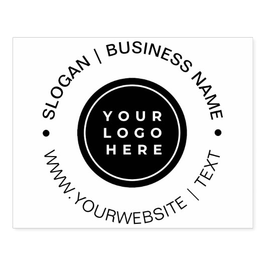 Maak uw eigen grote aangepaste bedrijfslogo-bedrij rubberstempel (Afrduk)