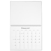 Maak uw eigen grote agenda op maat kalender (Feb 2027)