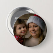 MAAK UW EIGEN GROTE FOTOKNOP RONDE BUTTON 7,6 CM (Voorkant /achterkant)