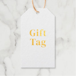 Maak uw eigen - Handtekening goudkleurig jute touw Cadeaulabels