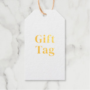 Maak uw eigen - Handtekening goudkleurig jute touw Cadeaulabels