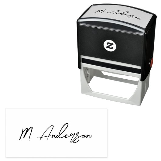 Maak Uw Eigen Handtekening Op Maat Gepersonaliseer Zelfinktende Stempel (In situ)