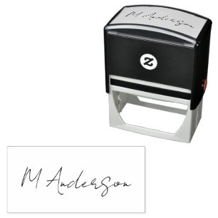 Maak Uw Eigen Handtekening Op Maat Gepersonaliseer Zelfinktende Stempel