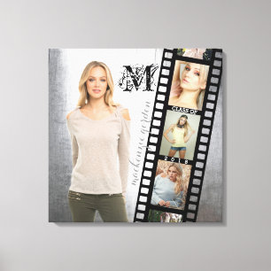 Maak uw eigen Hogere Klasse van het Portret Collag Canvas Afdruk